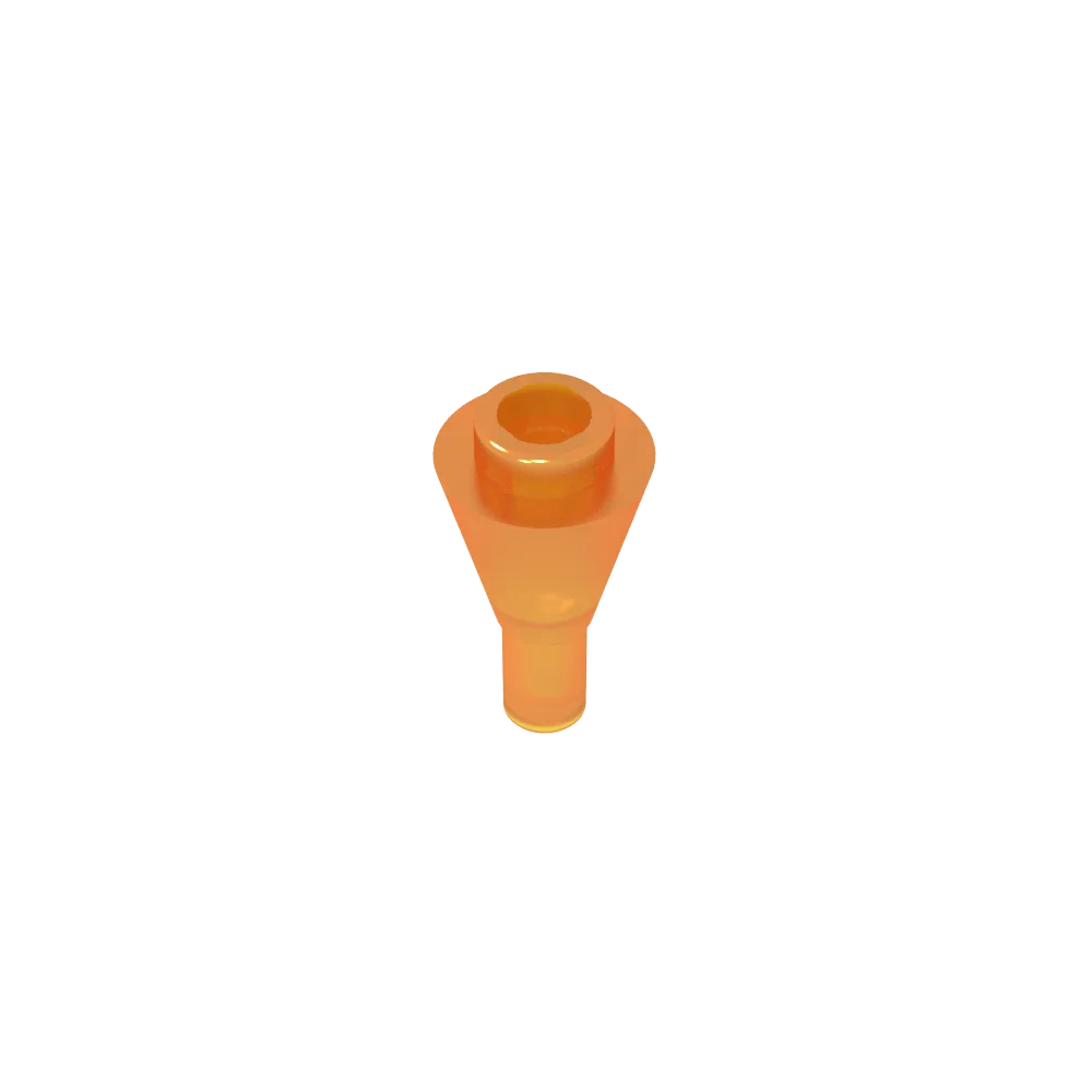 Gobricks GDS-1138 Cone 1 x 1 Inverted with Bar | Building Block for DIY Creations lifestyle view