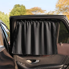 Black Suction Cup Curtain UV Protection Universal Side Window Car Window Sunshade Cover for Kid Baby Children Sunshade Summer