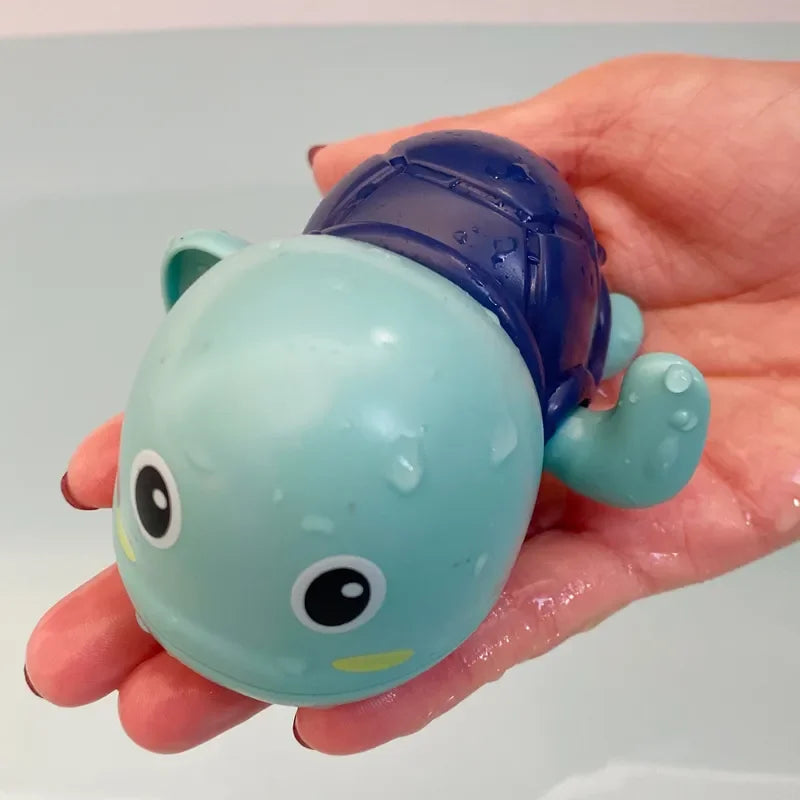 Baby Bath Toys Bathing Cute Swimming Turtle Whale Pool Beach Classic Chain Clockwork W close-up view