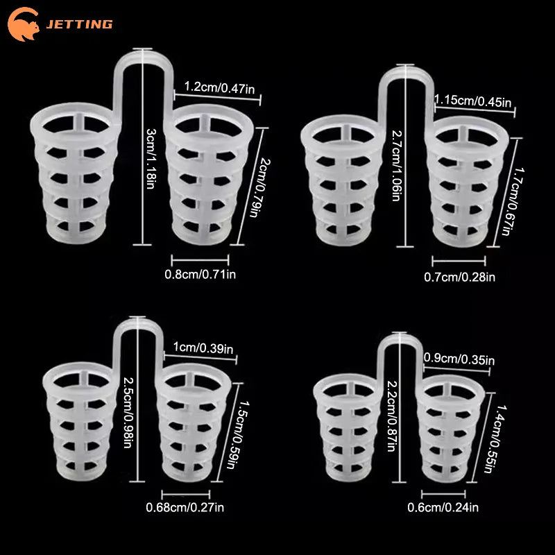Silicone Anti Snore Nasal Dilators | Snoring Aid Nose Clip Set additional angle