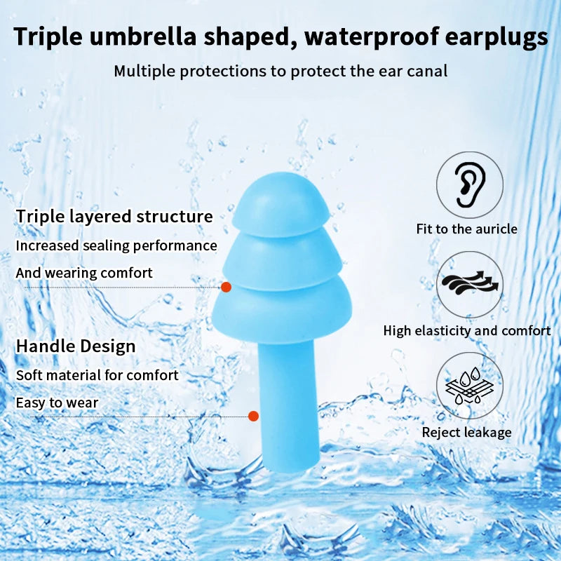 10 Pairs Silicone Anti-Noise Earplugs for Sleep Work Travel | Noise-Canceling Hearing alternate view