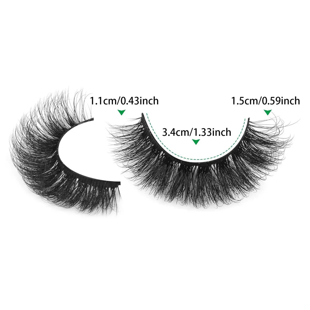 14 Pairs Russian Strip Lashes | DIY Fluffy Faux Mink Eyelash Set lifestyle view