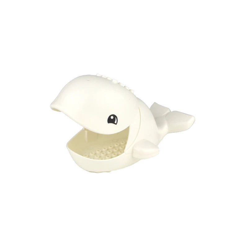 Marine Animal Building Blocks Set | Crocodile Whale Shark Octopus Snake Dinosaur Toys close-up view