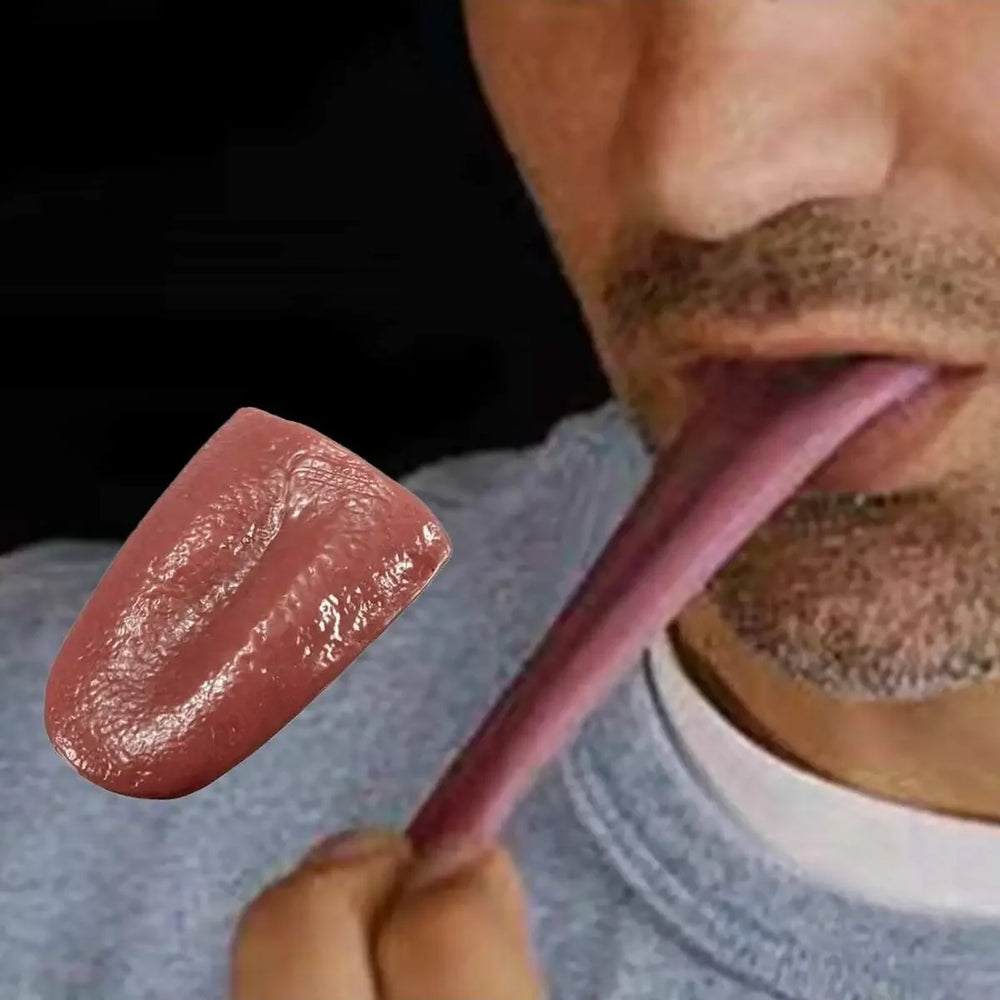 1pc-Hot Horror Funny Tricks Whole Person False Simulation Rubber Tongue Prank Maker Trick Kids Boy T