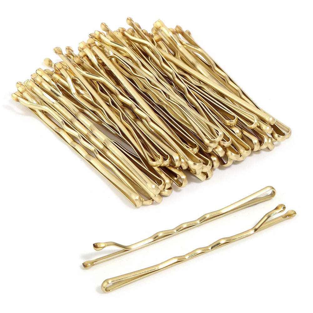 50 Pcs 4 Colors 5cm Hair Clip Lady Hairpins Curly Wavy Grips Hairstyle Hairpins Women Bo detail view