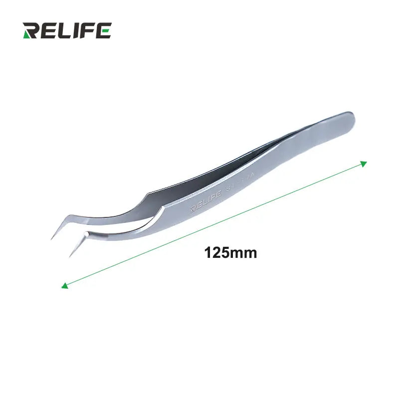 RELIFE ST-17A Ultra-Precision Tweezers | IC Chip Tinning & BGA Stencil Repair Tool close-up view