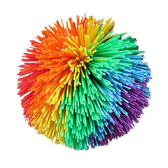 Rainbow Stringy Balls Sensory Fidget Toys For Kids Party Favors Outdoor Fun Games Pelo close-up view