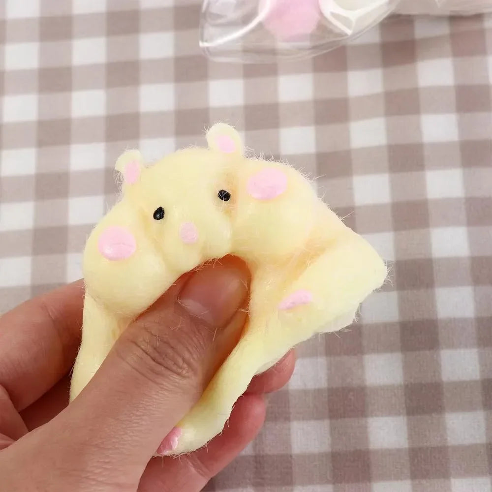 Cute Hamster Squeeze Toy - Silicone TPR Fidget Sensory Stress Relief Gift for Kids & lifestyle view