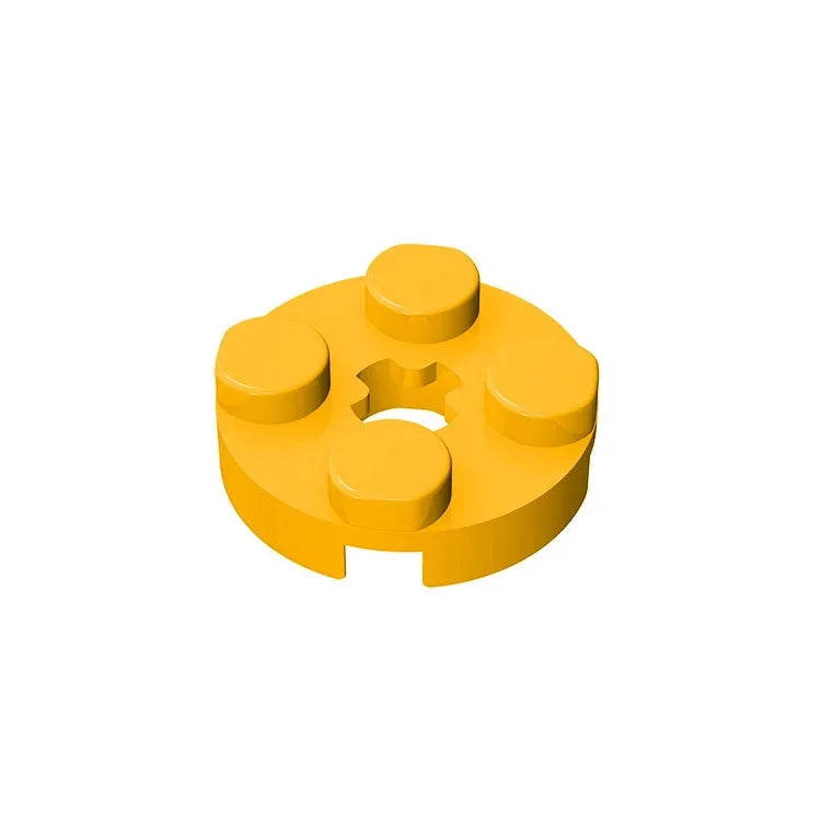 Gobricks GDS-609 PLATE 2X2 ROUND | Compatible Building Blocks for DIY Educational Mode close-up view