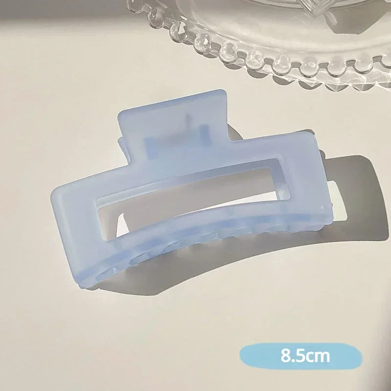 Hair Claw Clip for Women Plastic Transparent Large Crab 2023 lifestyle view