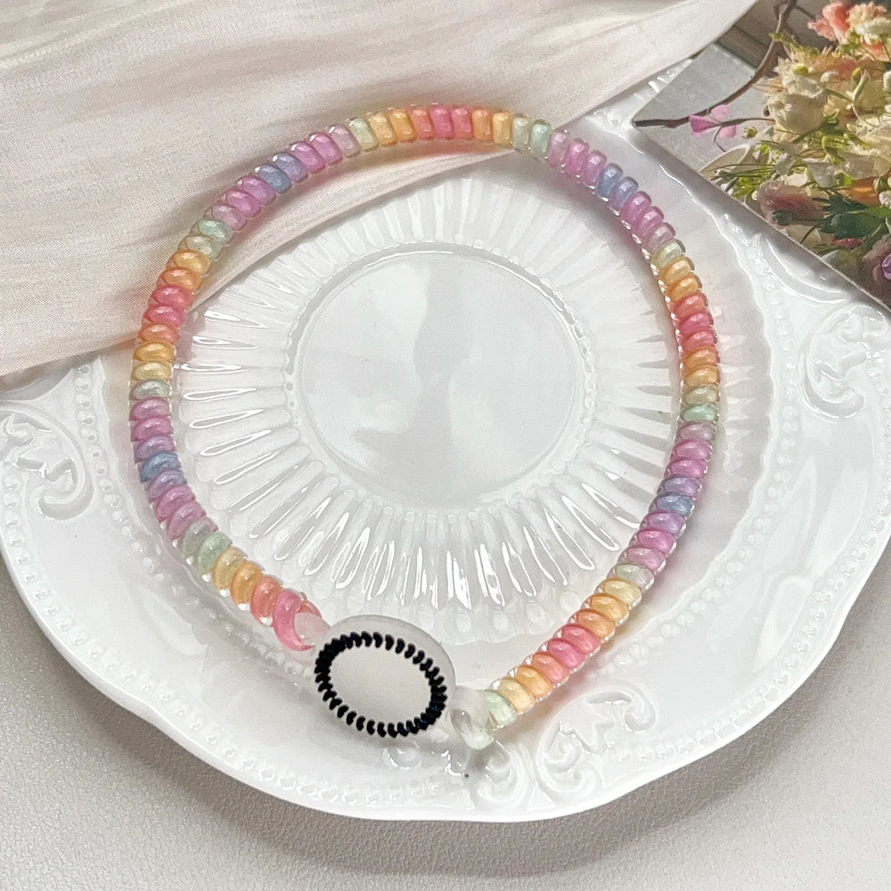Elastic Fashion Telephone Line Hair Band Rope Headband Women Girls Sport Versatile Sc alternate view