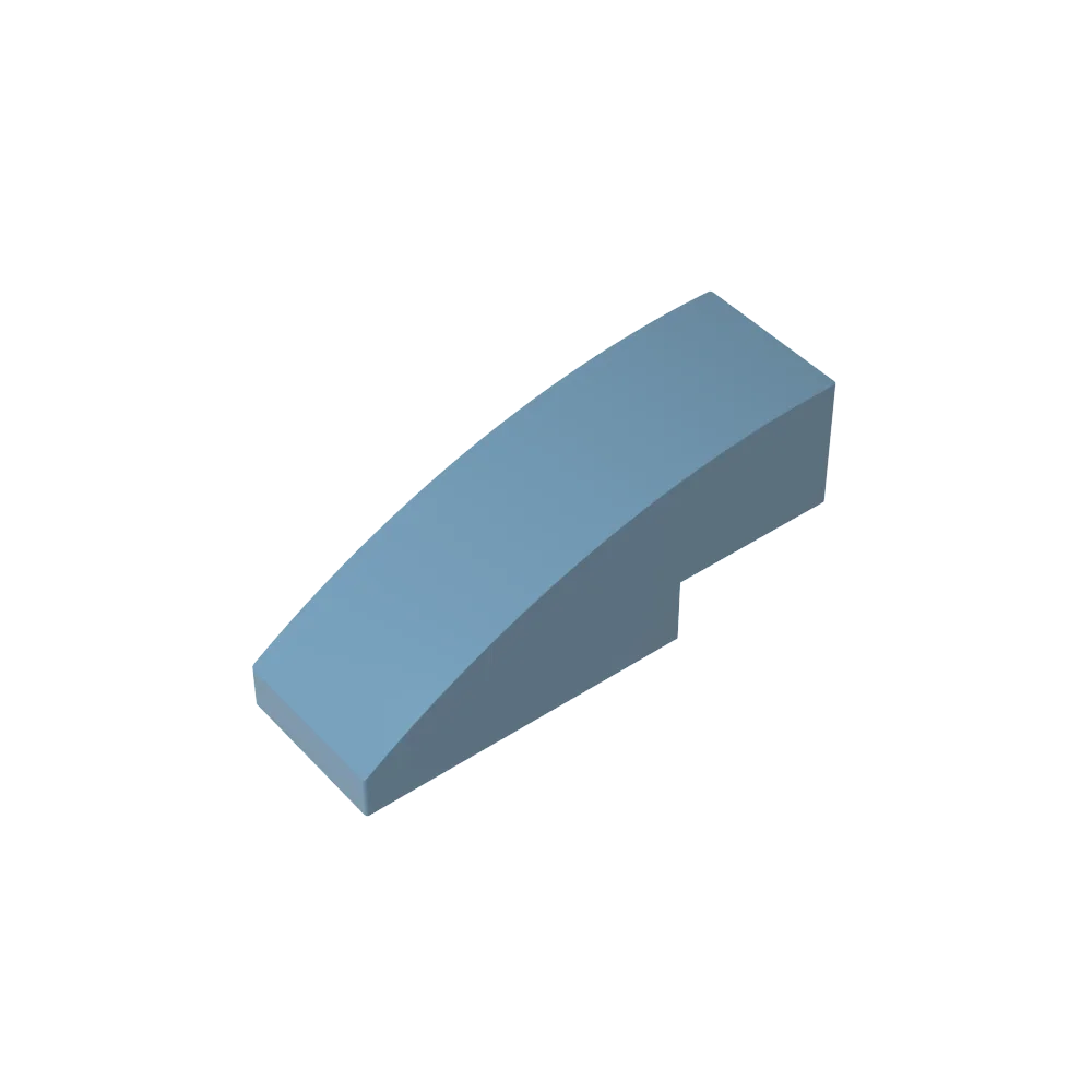 Gobricks GDS-657 Slope, Curved 3 x 1 | Compatible Building Block for Creative Constructi detail view