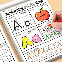 Fun Activity Copybook English Letter Handwriting Exercise Book Children's Containing alternate view