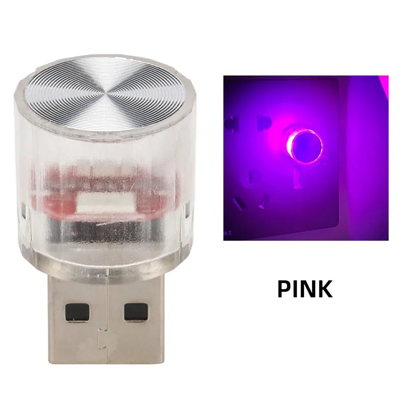 USB Mini RGB Night Light | LED Ambient Decorative Lamp for Bedroom, Car, Office lifestyle view