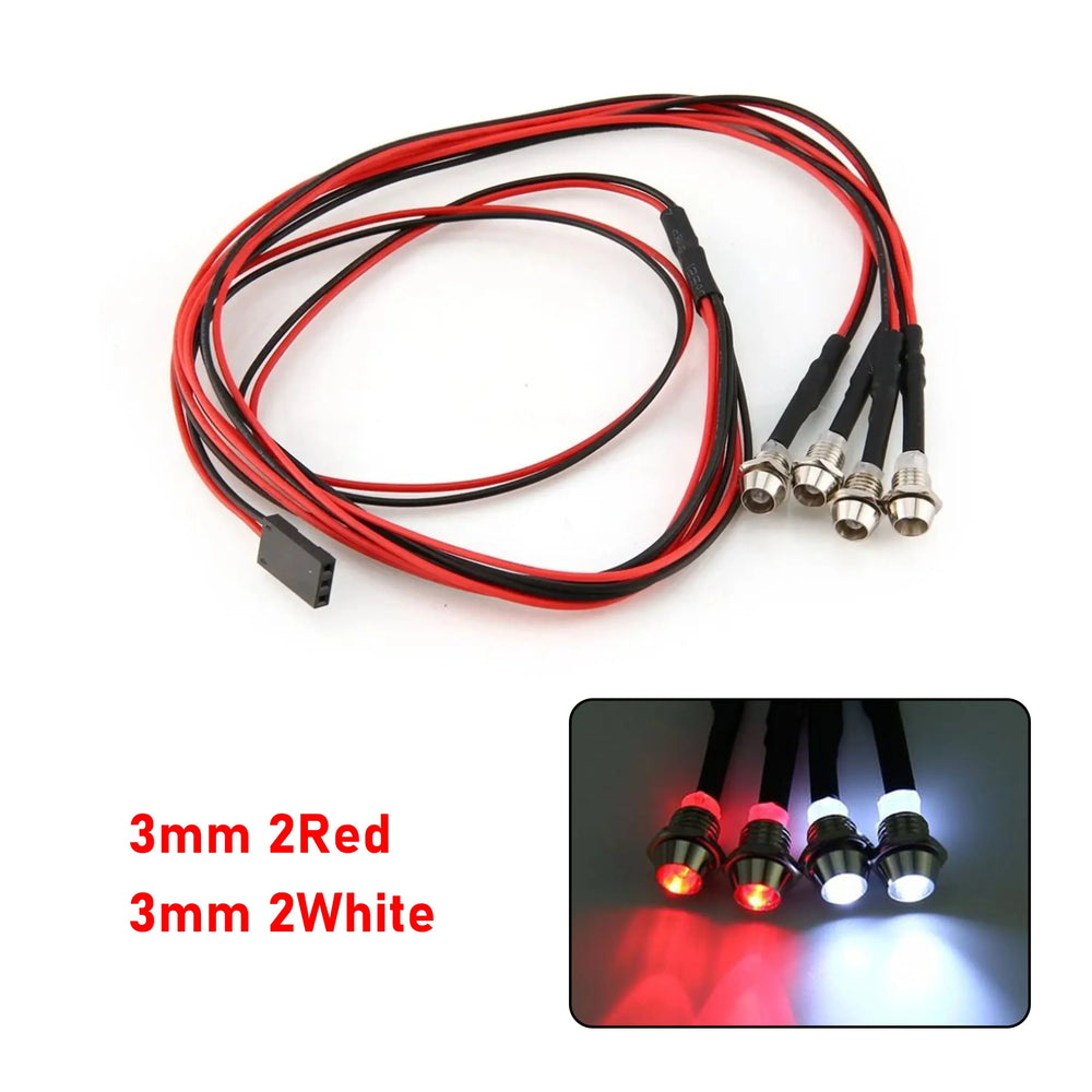 RC LED Light Kit Headlamps for 1/10 1/8 1/12 RC Car Truck Crawler Drift Car Headlight Ta detail view