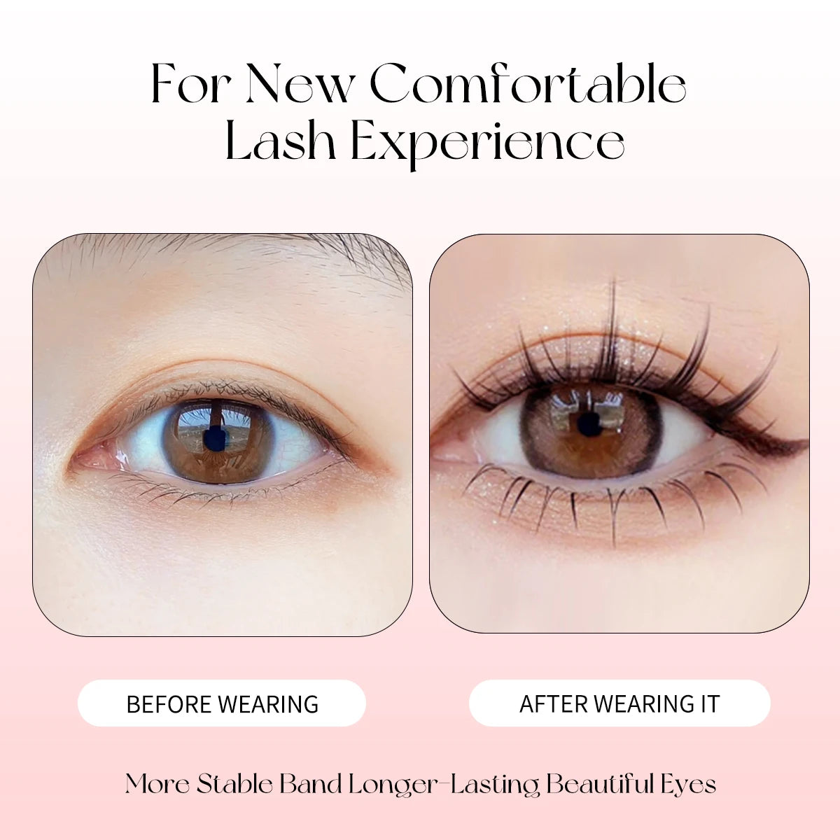 5 Pairs Manga Lashes Soft Natural Long False Eyelashes | Anime Wispy Strip Lashes for alternate view