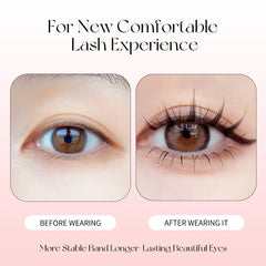 5 Pairs Manga Lashes Soft Natural Long False Eyelashes | Anime Wispy Strip Lashes for alternate view