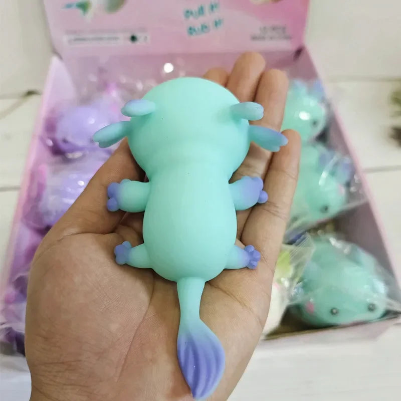 Axolotl Squeeze Ball Cute Fish Relax Cartoon Antistress Squishy Stress Relief Slow Risin detail view