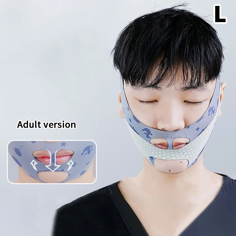 Anti Snoring Chin Strap | Mouth Breathing Corrector for Better Sleep close-up view