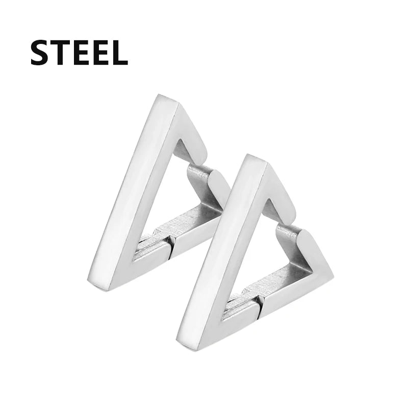 2pcs Punk Mens Strong Magnet Magnetic Cross Ear Stud Set Non Piercing Earrings Fake E alternate view