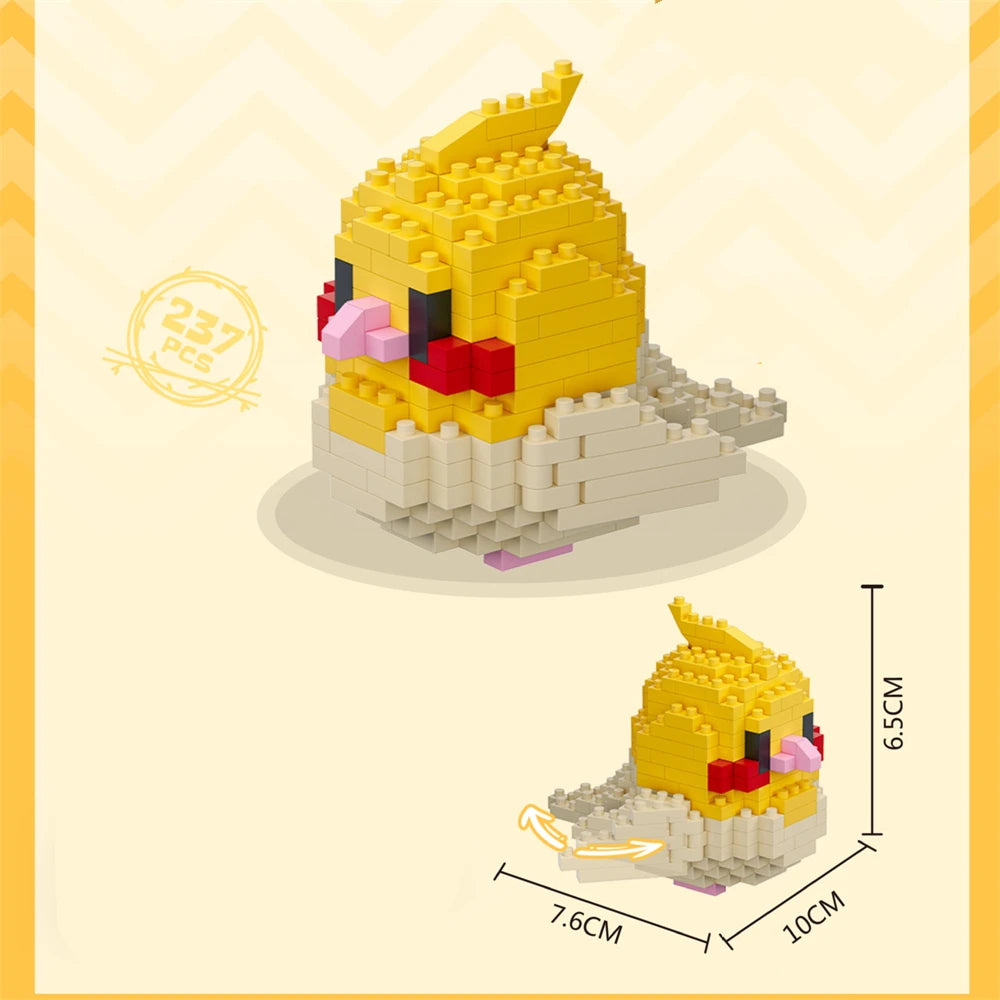 Cute Bird Building Blocks Set | Creative Educational Toy for Teens and Adults additional angle