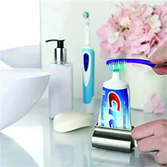 Stainless Steel Wringer Roller Rotate Dispenser for Ointments Cosmetics Bathroom