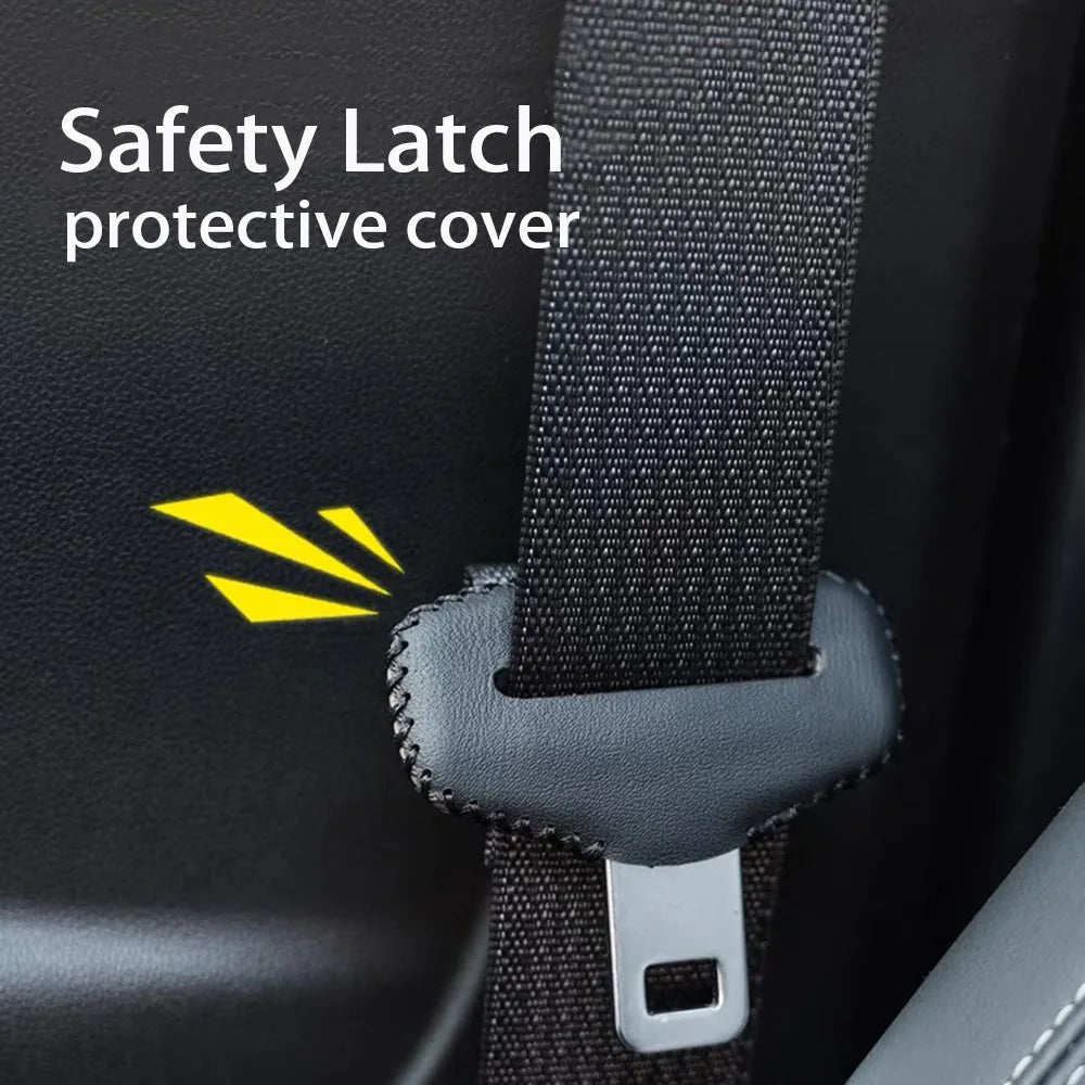 Seat Belt Buckle Cover Protector PU Leather 1 Pack lifestyle view