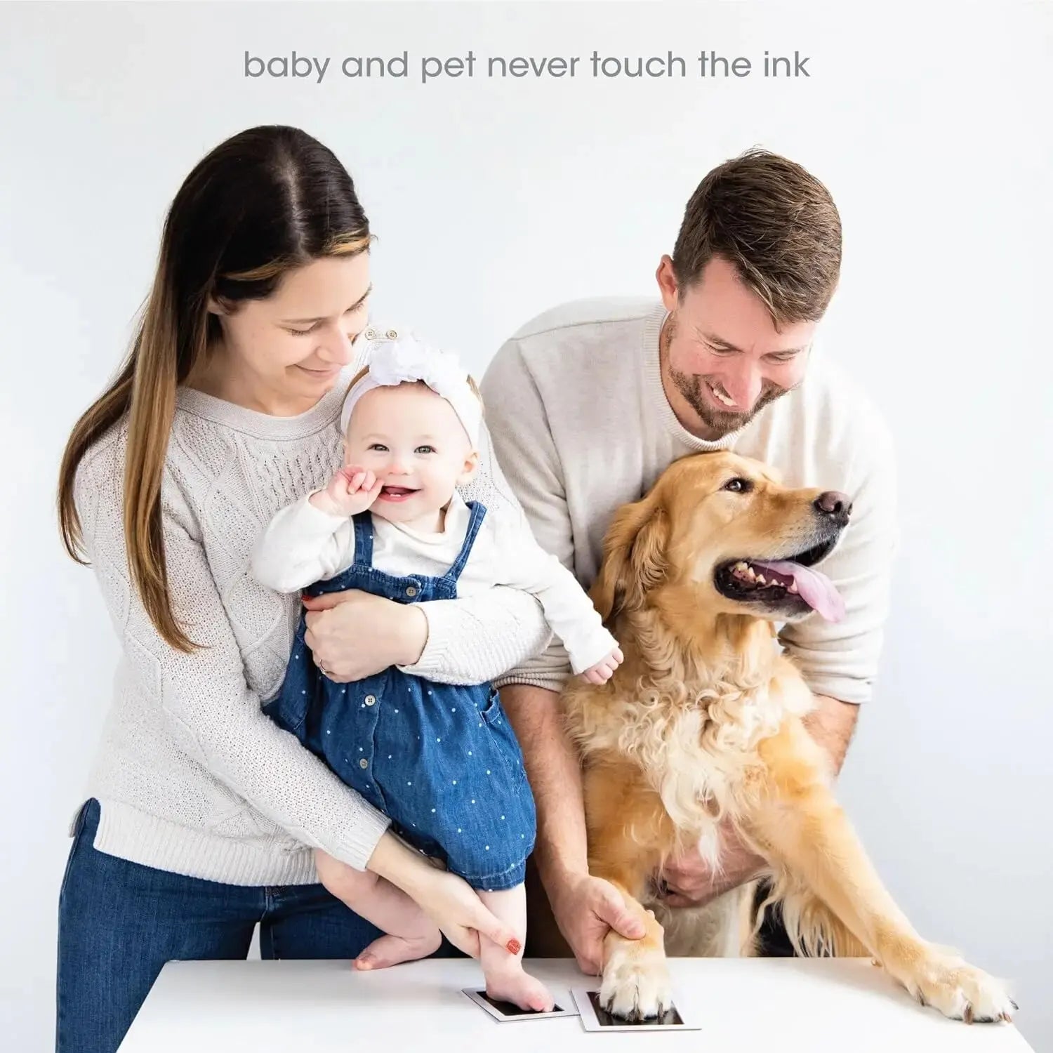 Paw Print Clean Touch Ink Pad, Dog Or Cat Pet Owner Keepsake, DIY Inkless Nose and Paw close-up view