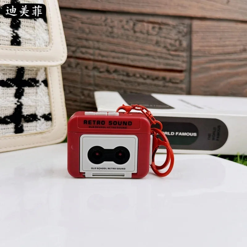 Recorder Keychain Mini Recording Music Box Pendant Keyring Backpack Ornament Birthday Co detail view