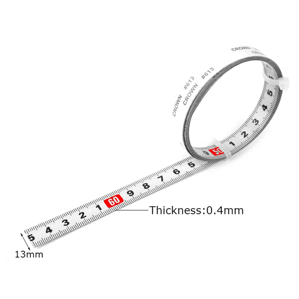 1Pcs Tape Measure 1/2/3/5M 13MM Adhesive- Rulers Woodworking Measuring Ruler Sewing Tail detail view