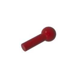 Gobricks Bar 1L with Tow Ball | Compatible Building Block Technical Parts close-up view