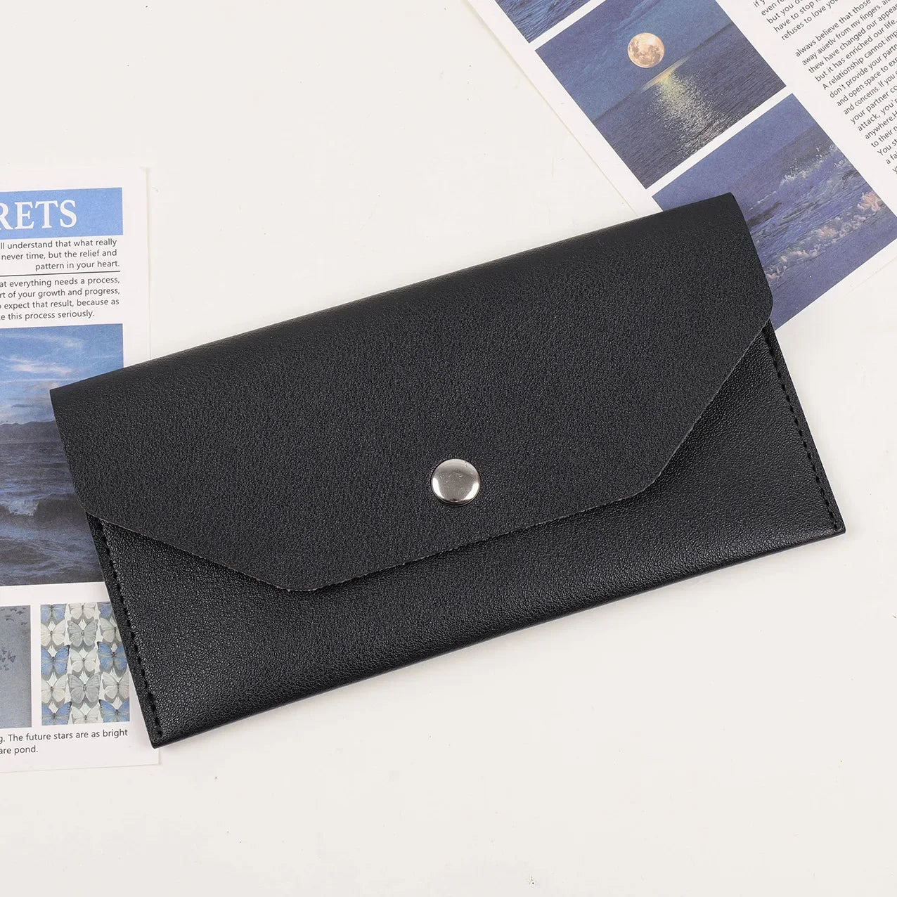 Envelope Coin Money Holder Wallet | PU Leather Classic Fashion Purse for Women additional angle