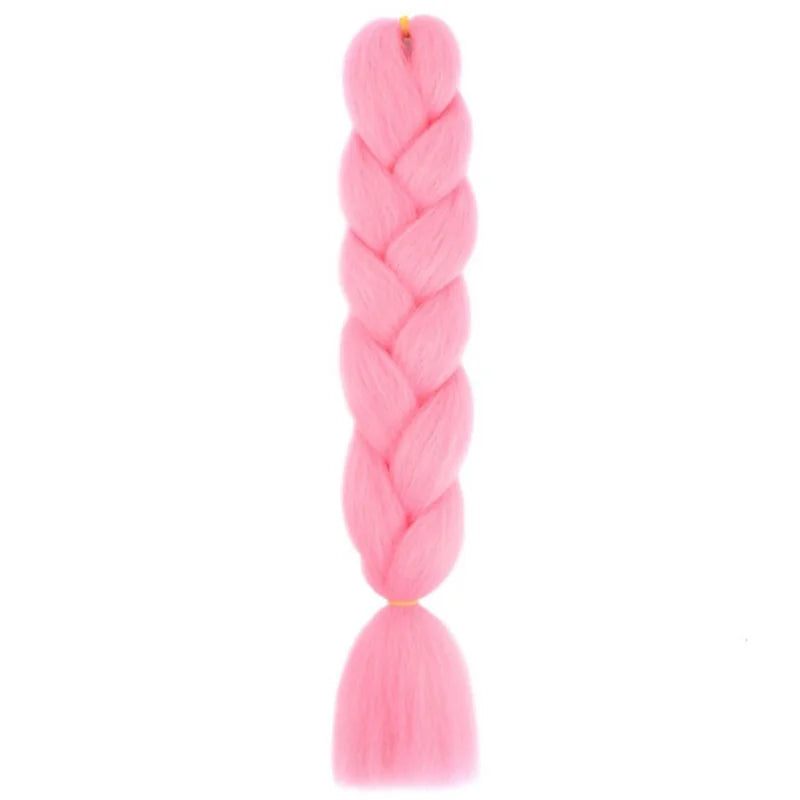 24Inch Synthetic Long Box Jumbo Braiding Hair Extensions Yaki Straight Texture for Wo lifestyle view