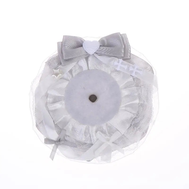 Lolita Badge Display Holder Cute Reusable Handmade Anime Organizer for Ita Bag Rosette P detail view