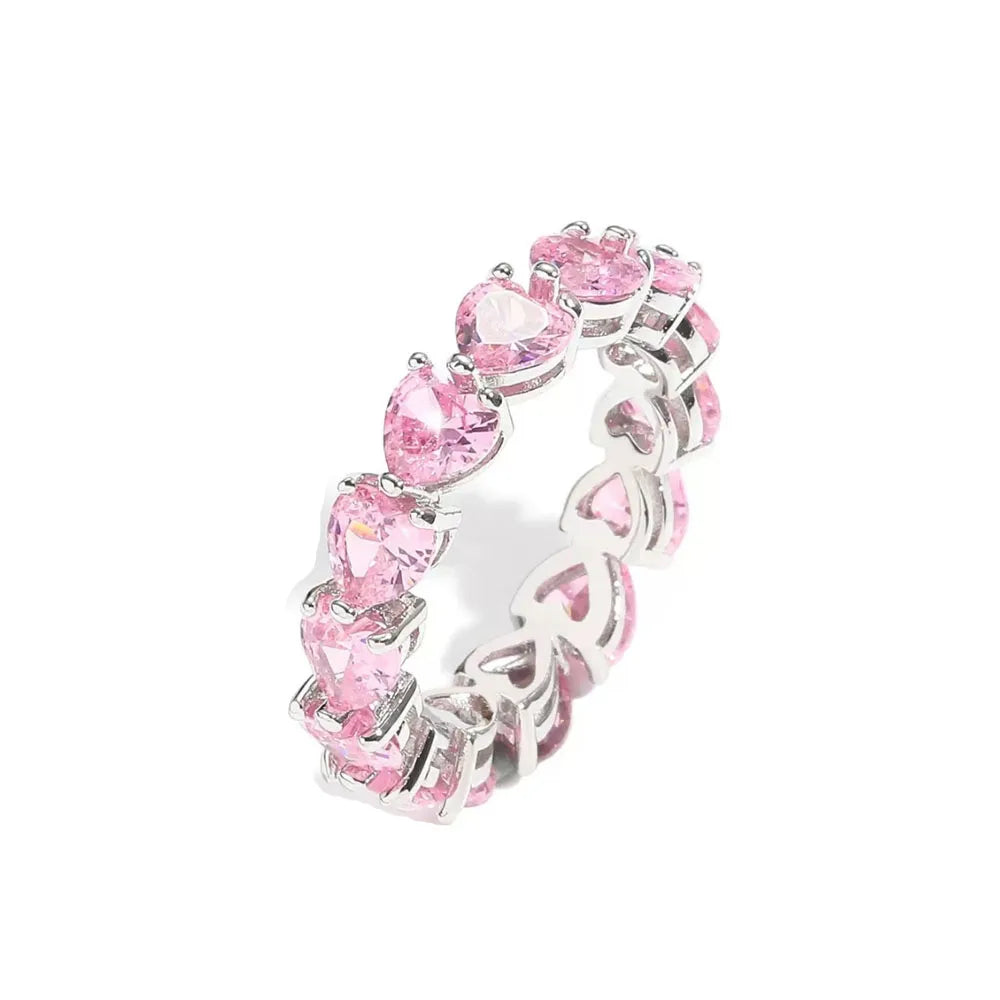 Sparkling Pink Bow Lotus Elephant Ring | Women's Wedding Banquet Jewelry Gift additional angle