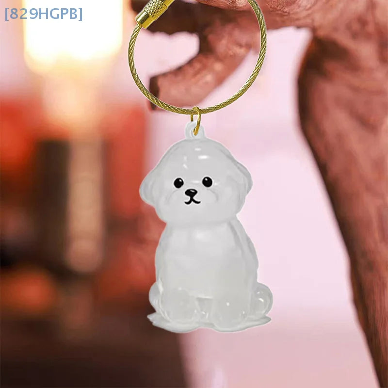 Clear Puppy Hair Memorial Keepsake Capsule Pet's Dog Fur Container DIY Pendant Keycha alternate view