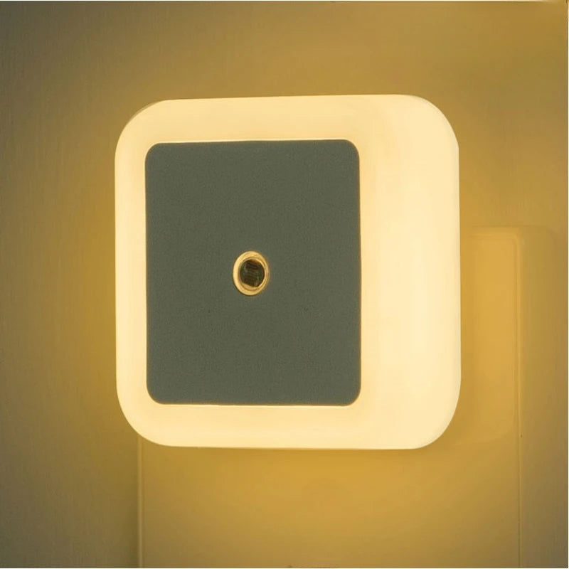 Mini LED Night Light with Light Sensor | Auto-On Square Night Lamp for Kids Room, Bed alternate view