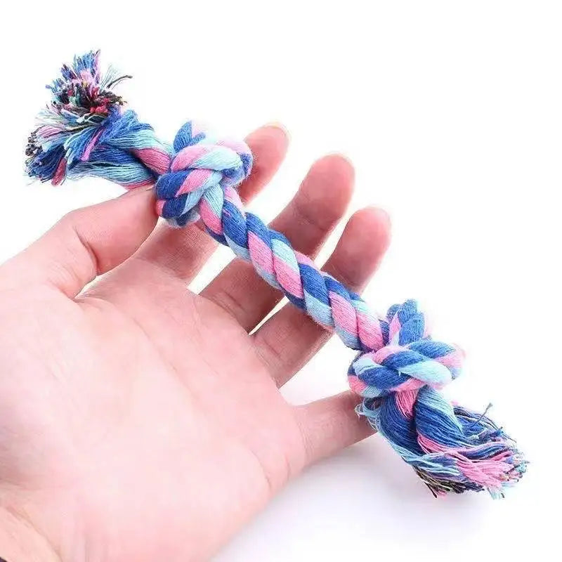 Small Dog Puppy Chew Toy - Bite-resistant Cotton Rope Knot Pet Molar for Relieving St lifestyle view