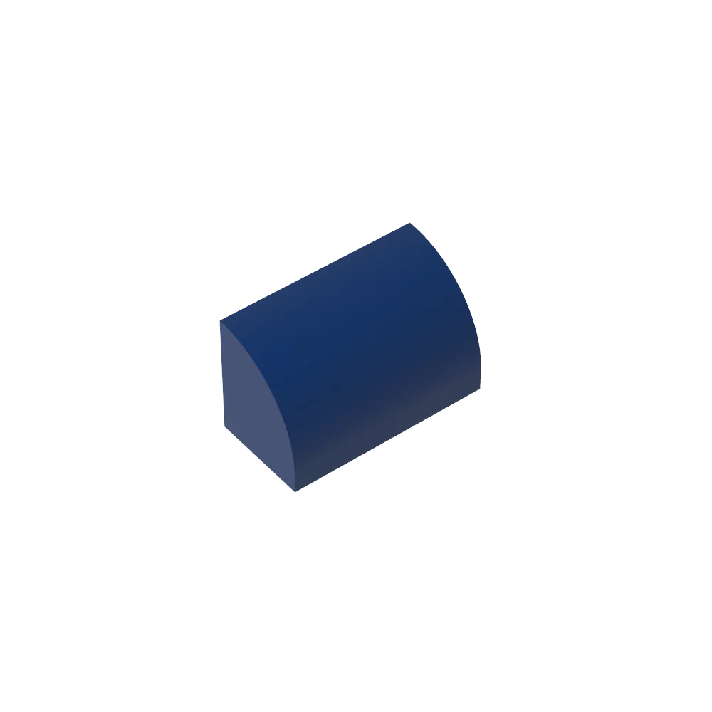 Gobricks GDS-M063 Curved Brick 1 x 2 x 1 No Studs | Compatible Building Block additional angle
