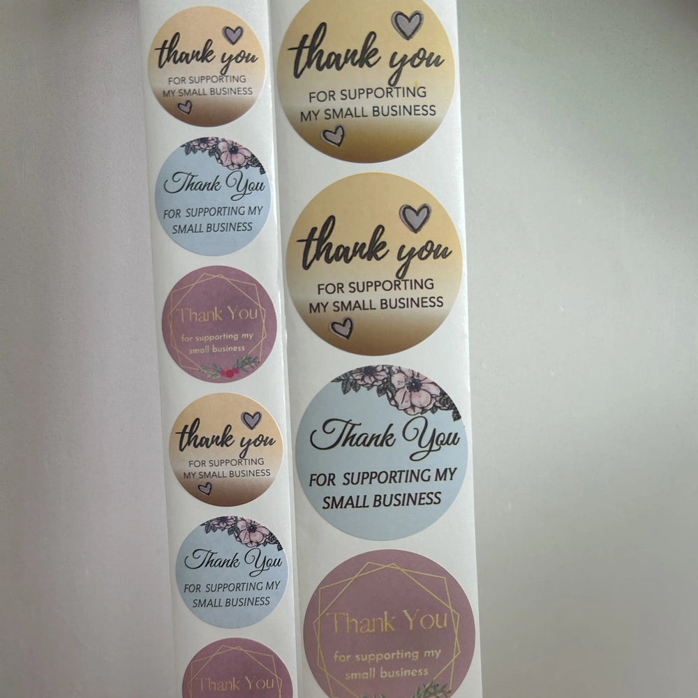 500pcs Thank You Stickers for Small Business | Floral Gift Packaging Seal Labels additional angle