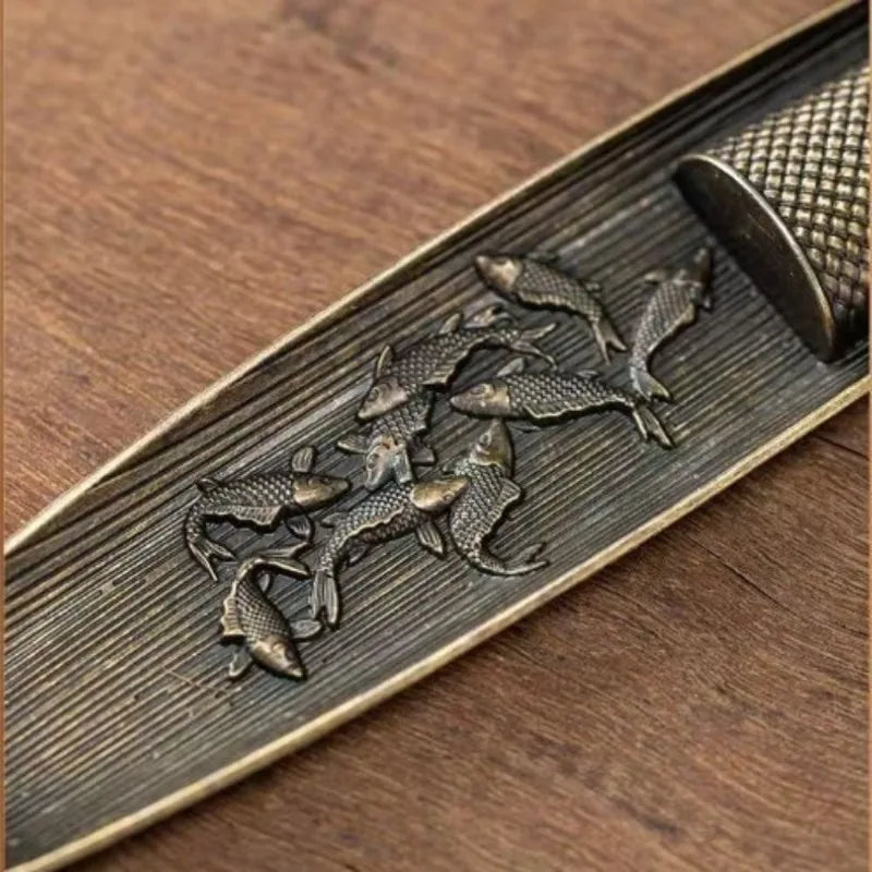 Fisherman Incense Holder | Japanese Style Metal Incense Stick Burner for Home Decor lifestyle view