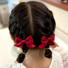 2Pcs Bow for Hair for Girls Sweet Ribbon Hair Barrette Hairpins for Baby Hair XKBJ12