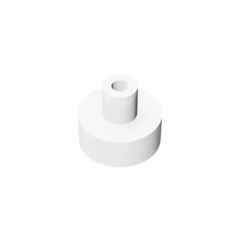 Gobricks Fliese Rund 1x1 mit Stange und Pin-Halter | Kompatibler Baustein
