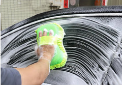 Microfiber Car Washer Sponge Cleaning Car Care Detailing Brushes Washing Towel Auto Gl close-up view