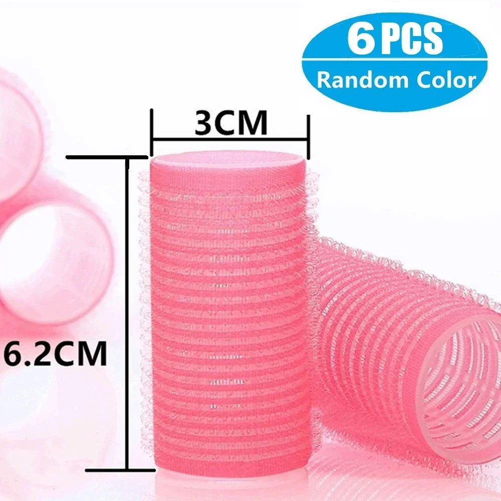 Self-Grip Hair Rollers Heatless Hair Curlers | No Heat DIY Styling Tool for Volume additional angle