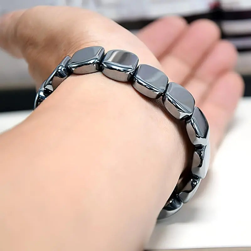 Hematite Bracelet close-up view