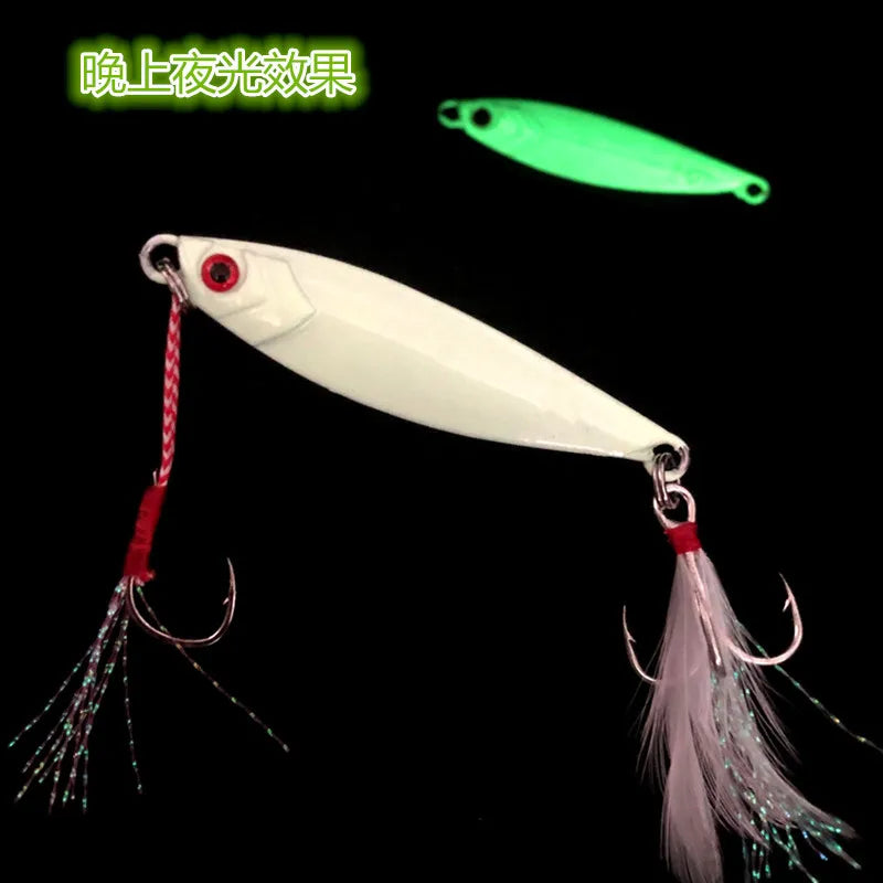 Shore Cast Fishing Lure Slow Shaking Jigbait 7g/10g/15g/20g/25g/30g/40g/60g Jig Artif alternate view
