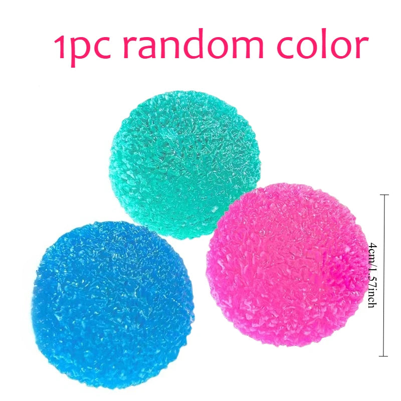Ice Ball Maltose Squishy Toy | Blue Mochi Sensory Fidget for Stress Relief additional angle