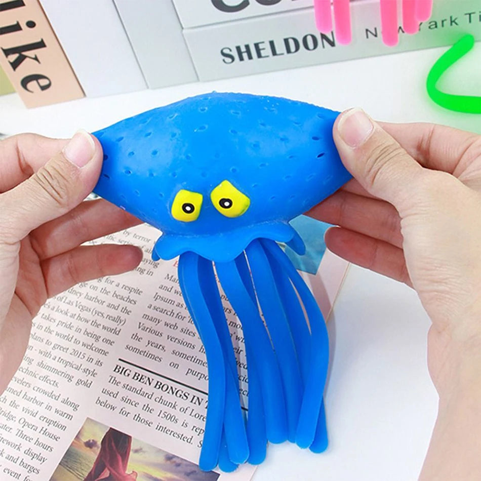 Bath Toys Sponge Water Absorbing Octopus Squeezing Stress Relief Toys Summer Swimming lifestyle view