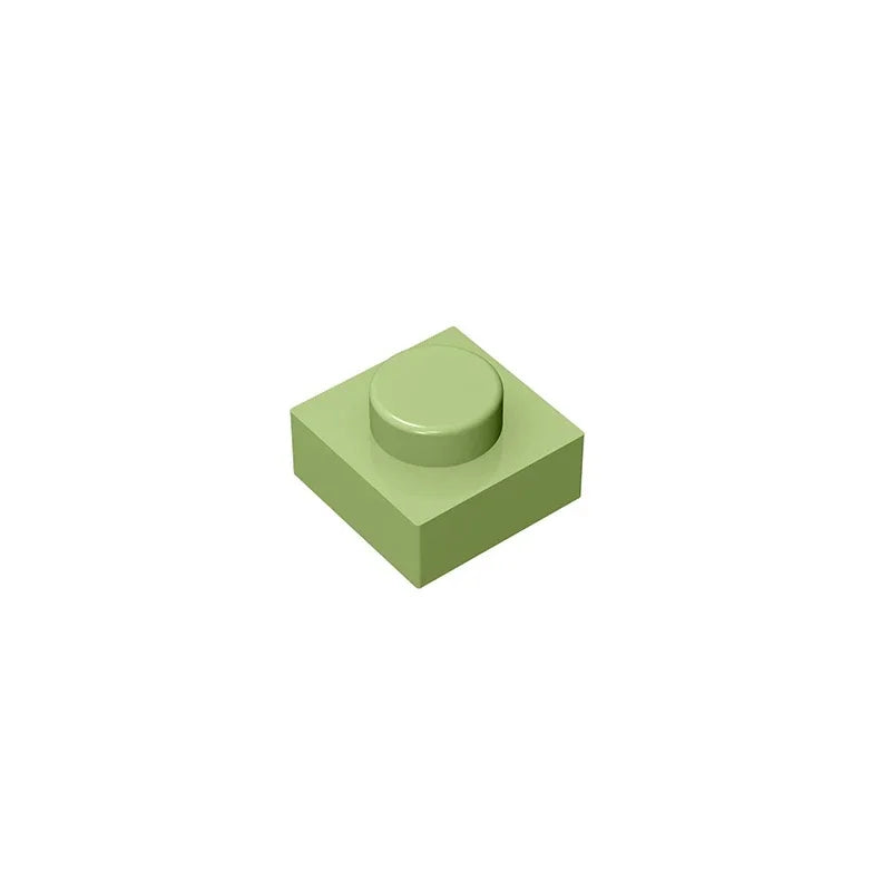 Gobricks GDS-501 Plate 1 x 1 | Compatible Building Block for Creative Builds close-up view